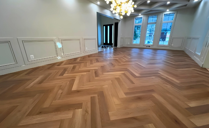 Chevron Hardwood Pattern